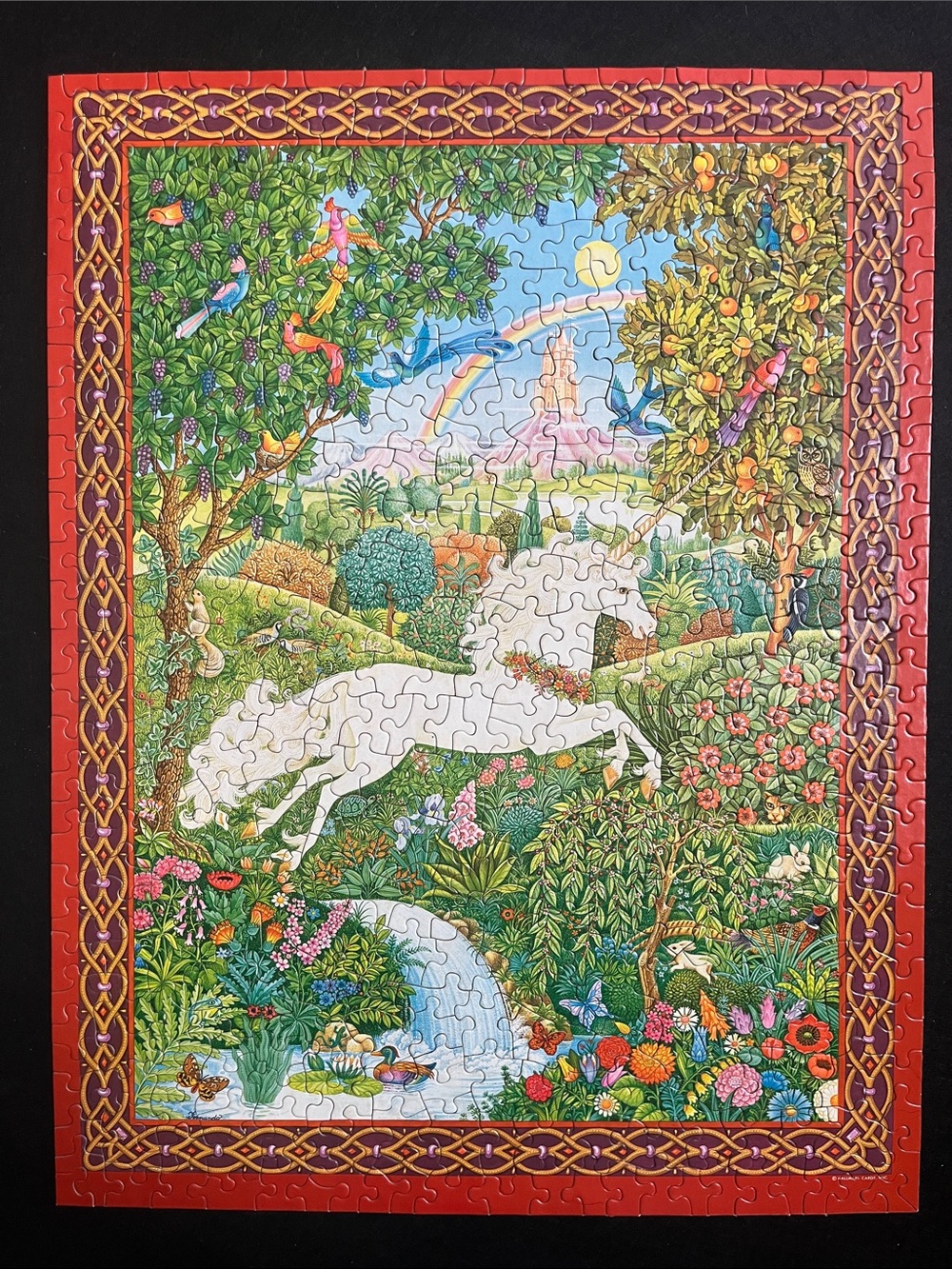Vintage Springbok Song of the Unicorn Jigsaw Puzzle 500+ Pieces Hallmark